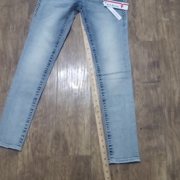 Rock Revival Women's 26 Ankle Skinny Jen Embellished Embroidered - Picture 10 of 13